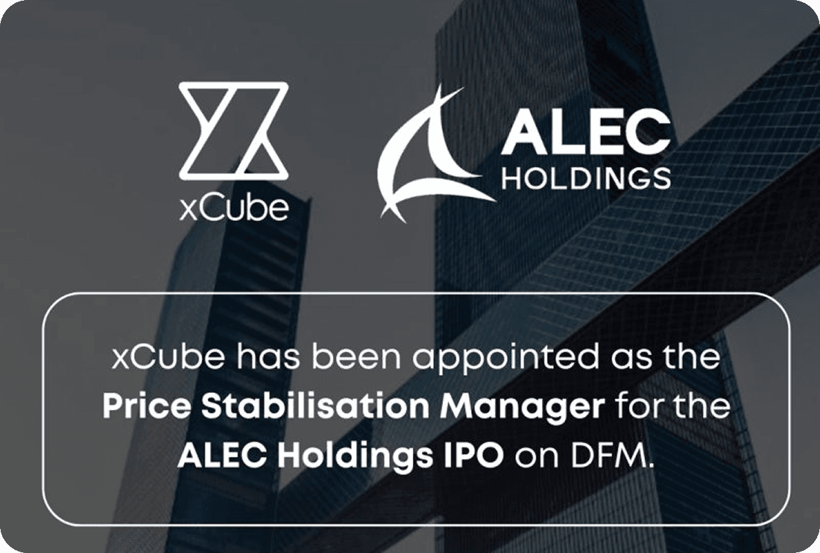 xCube appointed as Price Stabilisations Manager for ALEC Holdings