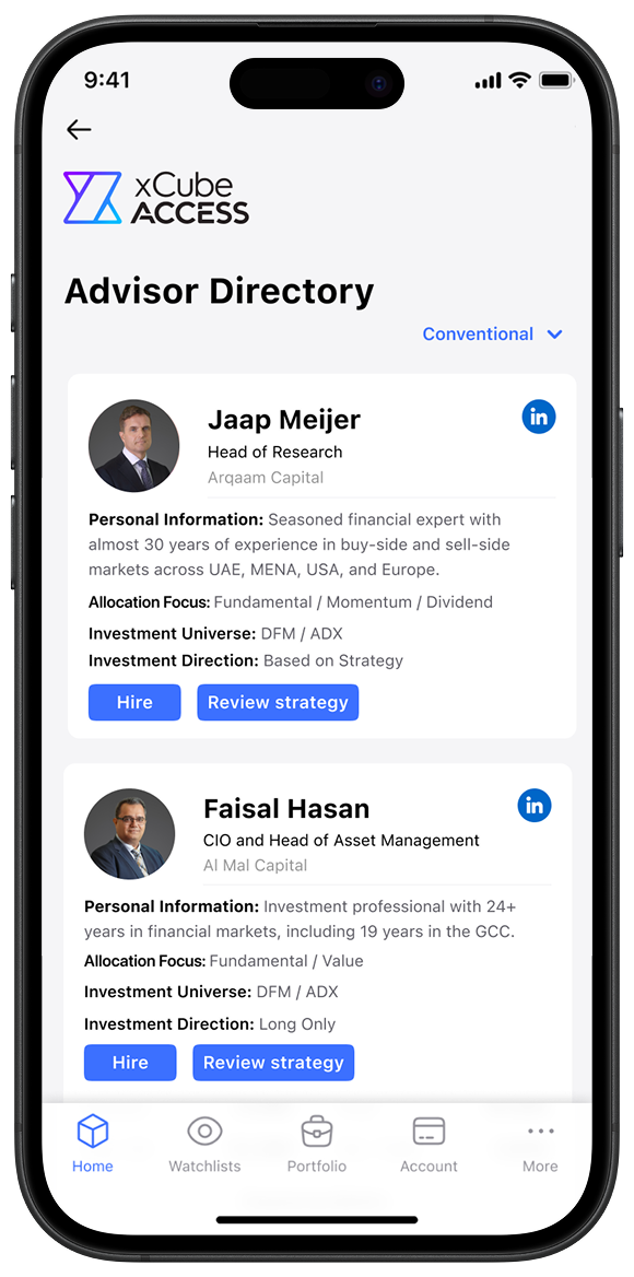 Review profiles